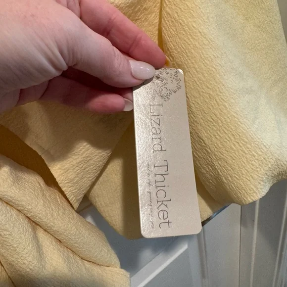 NWT Big Water Blue Sky Crop Ballon Sleeve Boutique Top Size M - Picture 12 of 13